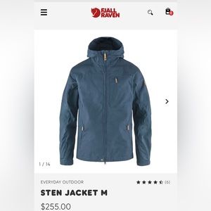 NWOT Fjallraven Sten Jacket in Glacier Green men’s medium ($285 regular w taxes)
